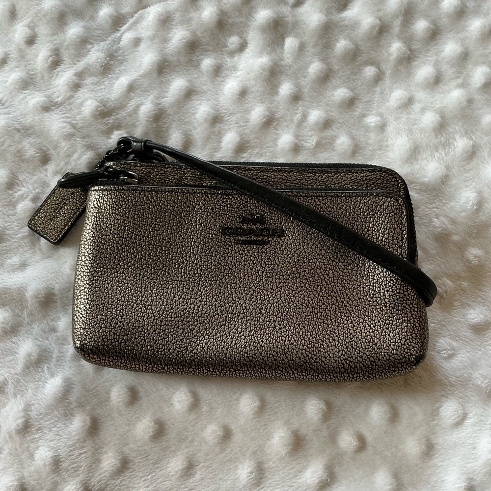 Coach Shimmering  Wristlet